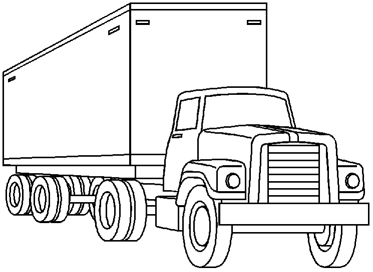 Truck black and white truck clipart black and white.