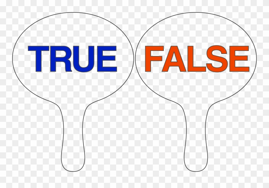 True False Yes No Voting Paddles Clipart (#3566536).