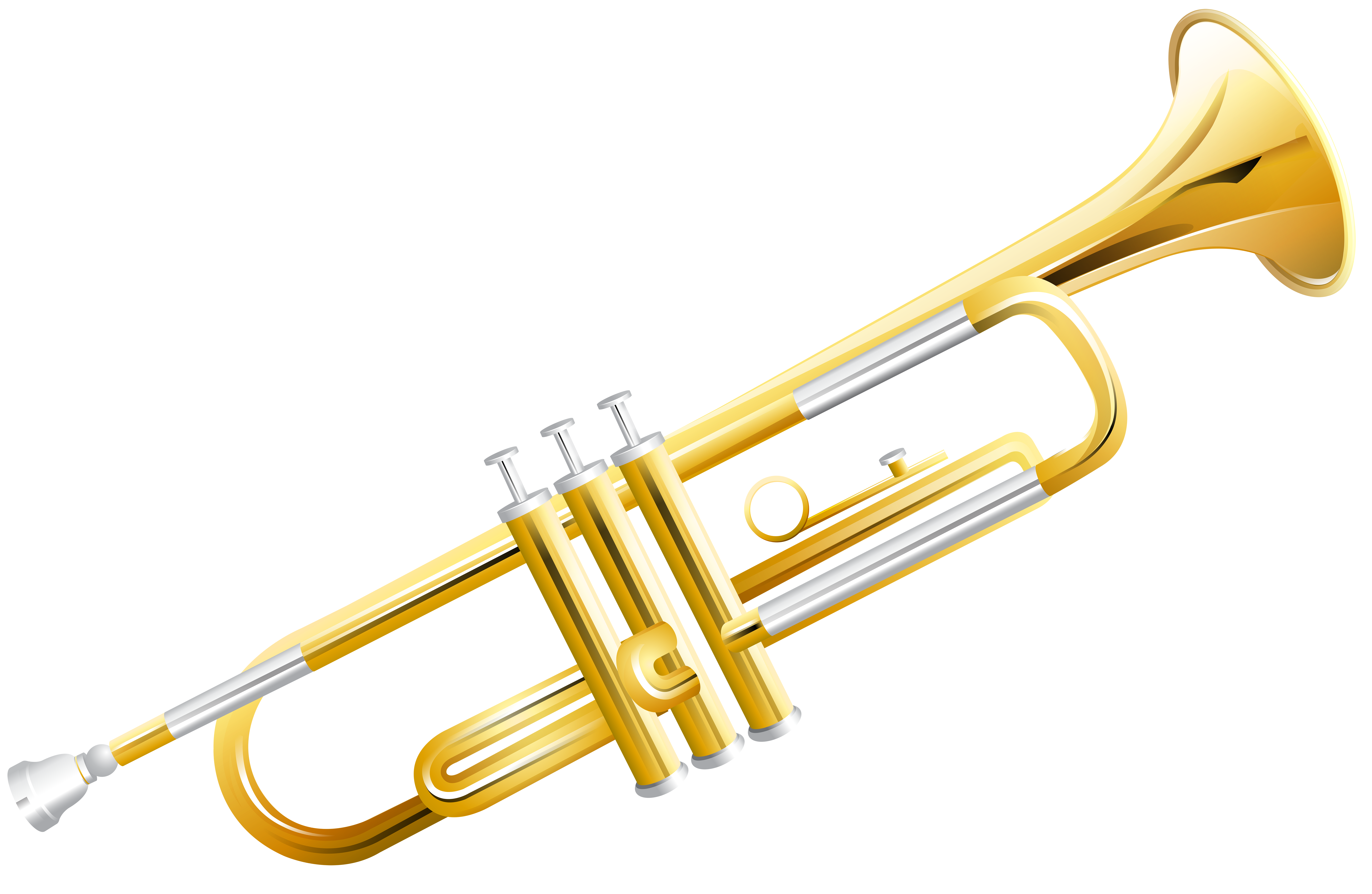 Trumpet PNG Clip Art Image.