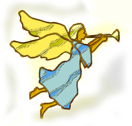Angel Blowing Trumpet Clipart (56 ).