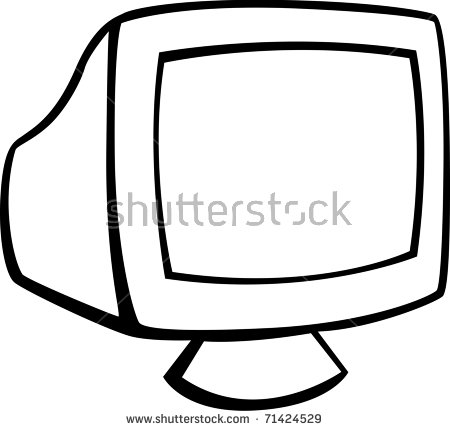 Computer Crt Monitor Stock Illustration 71424529.