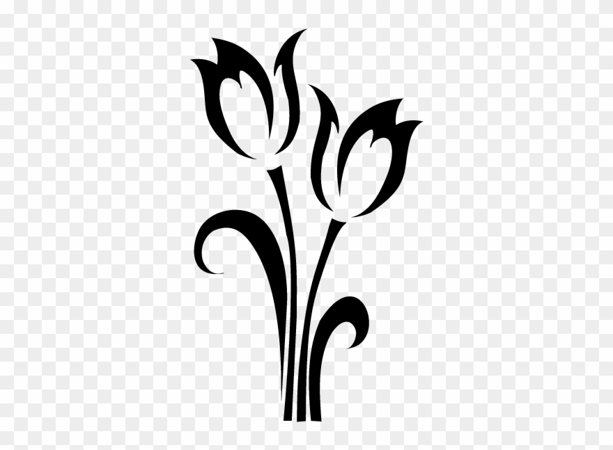 Tulip Drawing Outline Clipart (#275320).