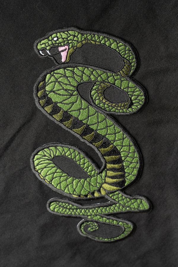 Tunnel Snakes Embroidery Patch.