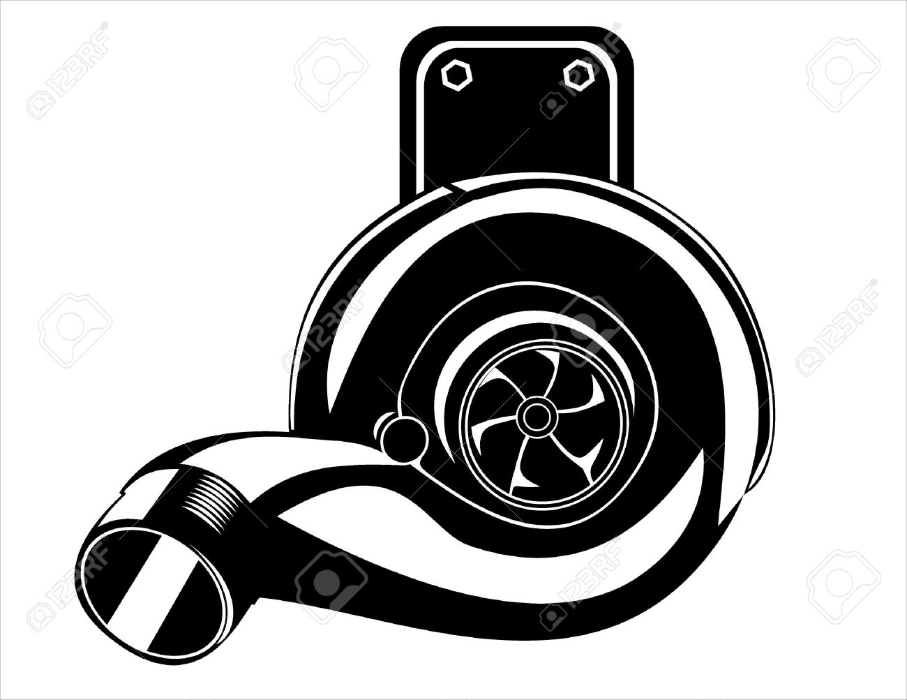 Twin Turbo Clip Art