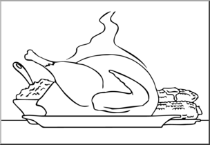 turkey dinner clipart black and white 10 free Cliparts | Download