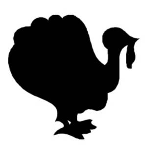 Black Turkey Clipart.