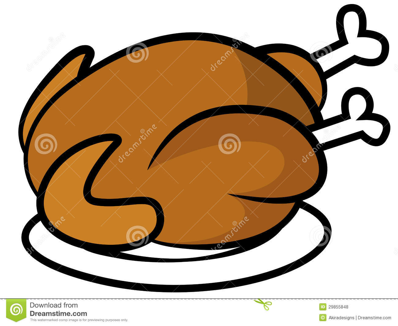 Cooked Meat Clipart.