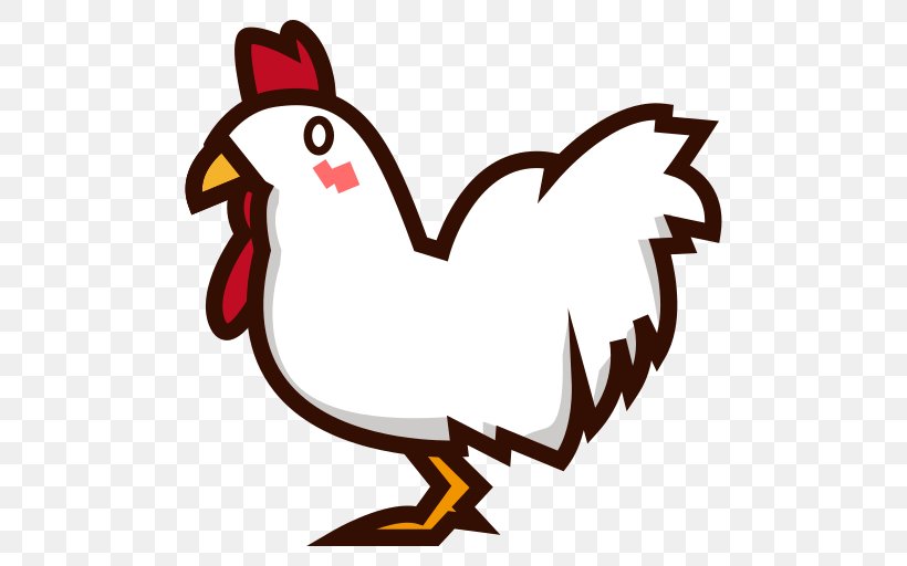 Rooster Chicken Emoji Wattle Clip Art, PNG, 512x512px.