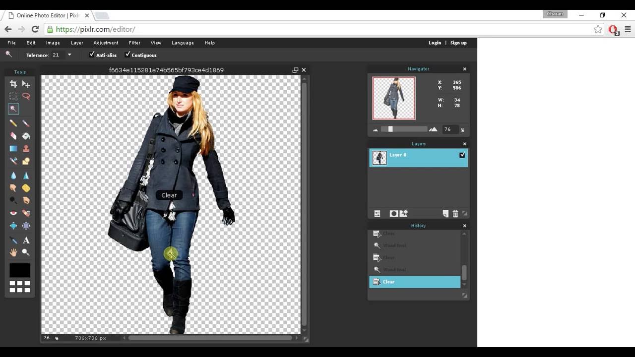 Photoshop Tutorial How to convert JPG image into PNG Format.