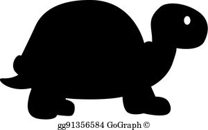 Turtle Silhouette Clip Art.