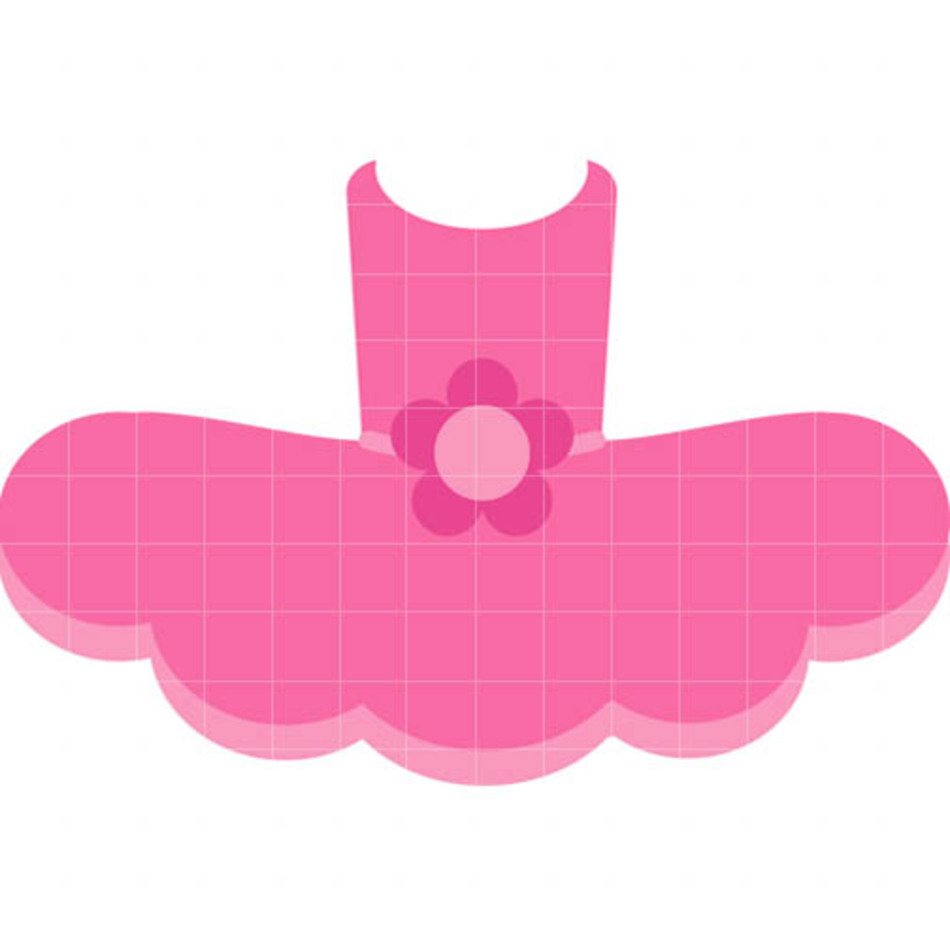 Pink Tutu Clip Art free image.