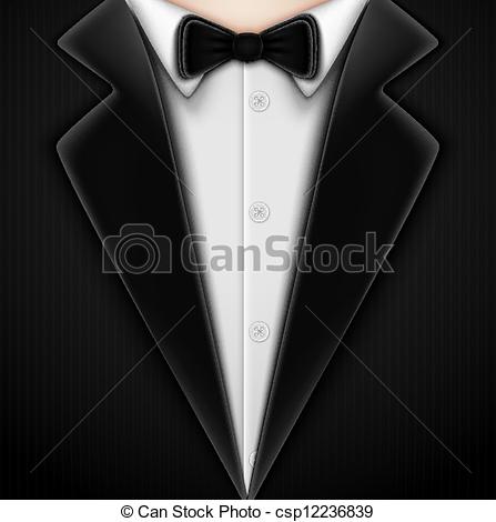 Suit And Bow Tie Clipart.