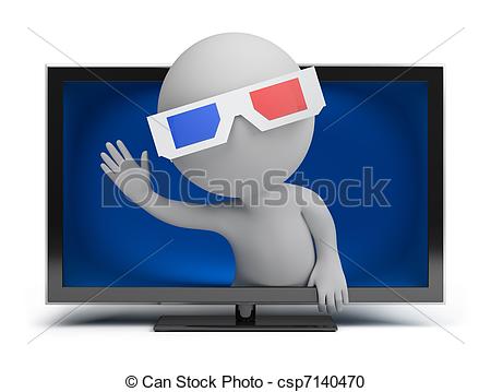 Stock Illustration of 3d small people.