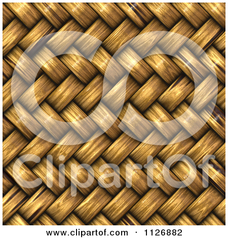 Clipart Of A Seamless 3d Twill Wicker Basket Weave Texture.