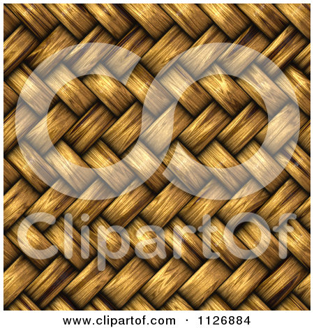 Clipart Of A Seamless 3d Twill Wicker Basket Weave Texture.