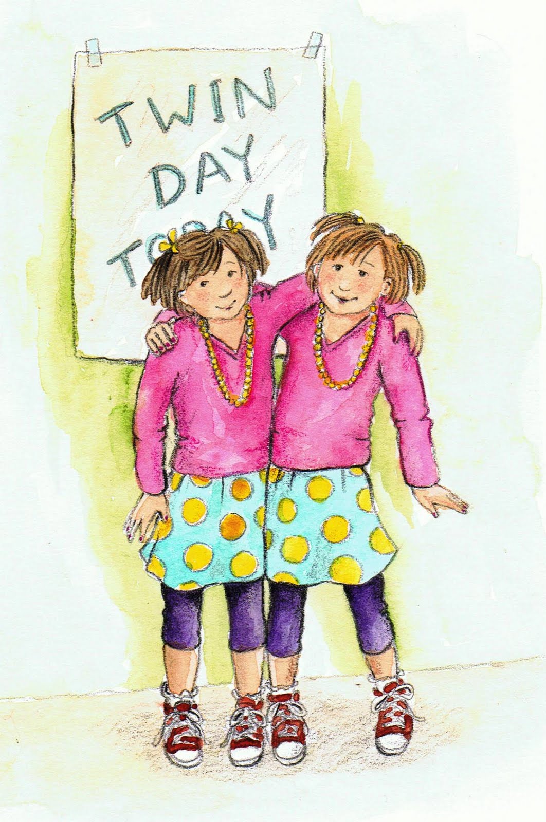 Twin Dress Day: School Spirit Dress Up Week.