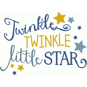 Twinkle Twinkle Little Star Silhouette.