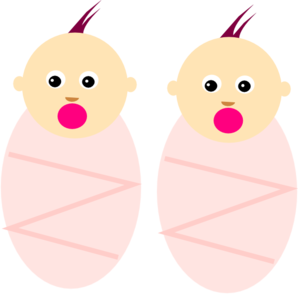 Twin babies clipart free.