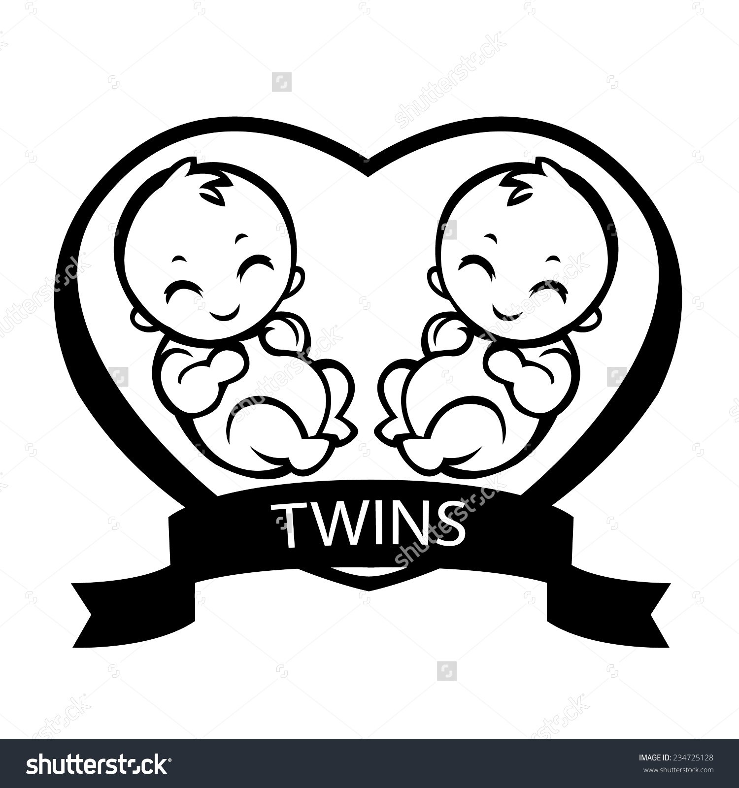 twins clipart black and white 20 free Cliparts | Download images on