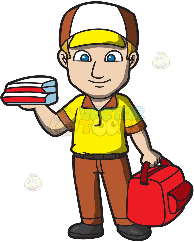 Pizza Guy Clipart.