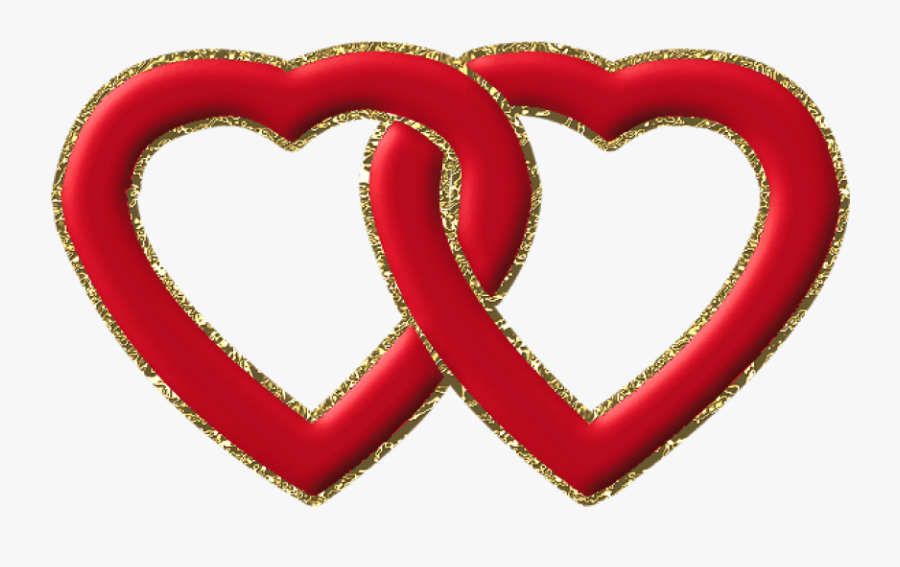 Transparent Two Hearts One Love Clipart.