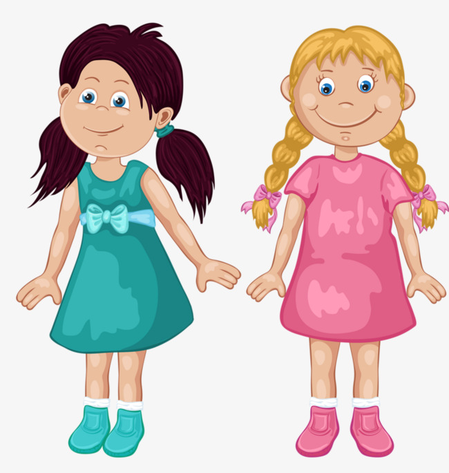 Two Ladies Clipart.