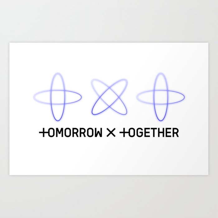 txt tomorrow x together logo b Art Print by yynnehh.