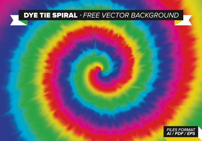 Dye Tie Spiral Vector Background.