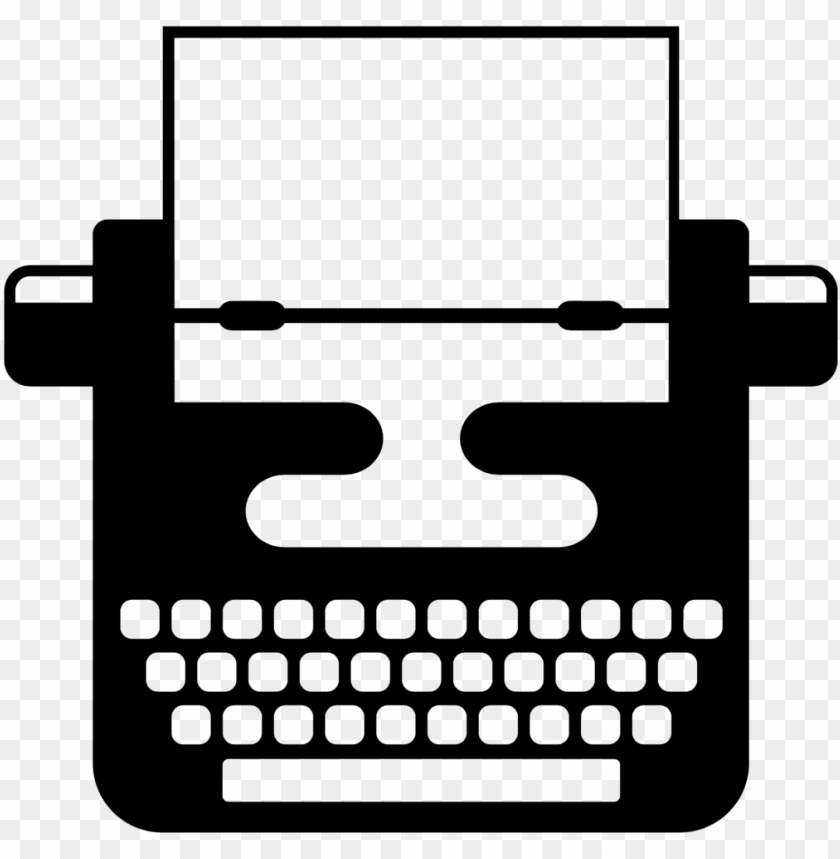 typewriter clipart simple.