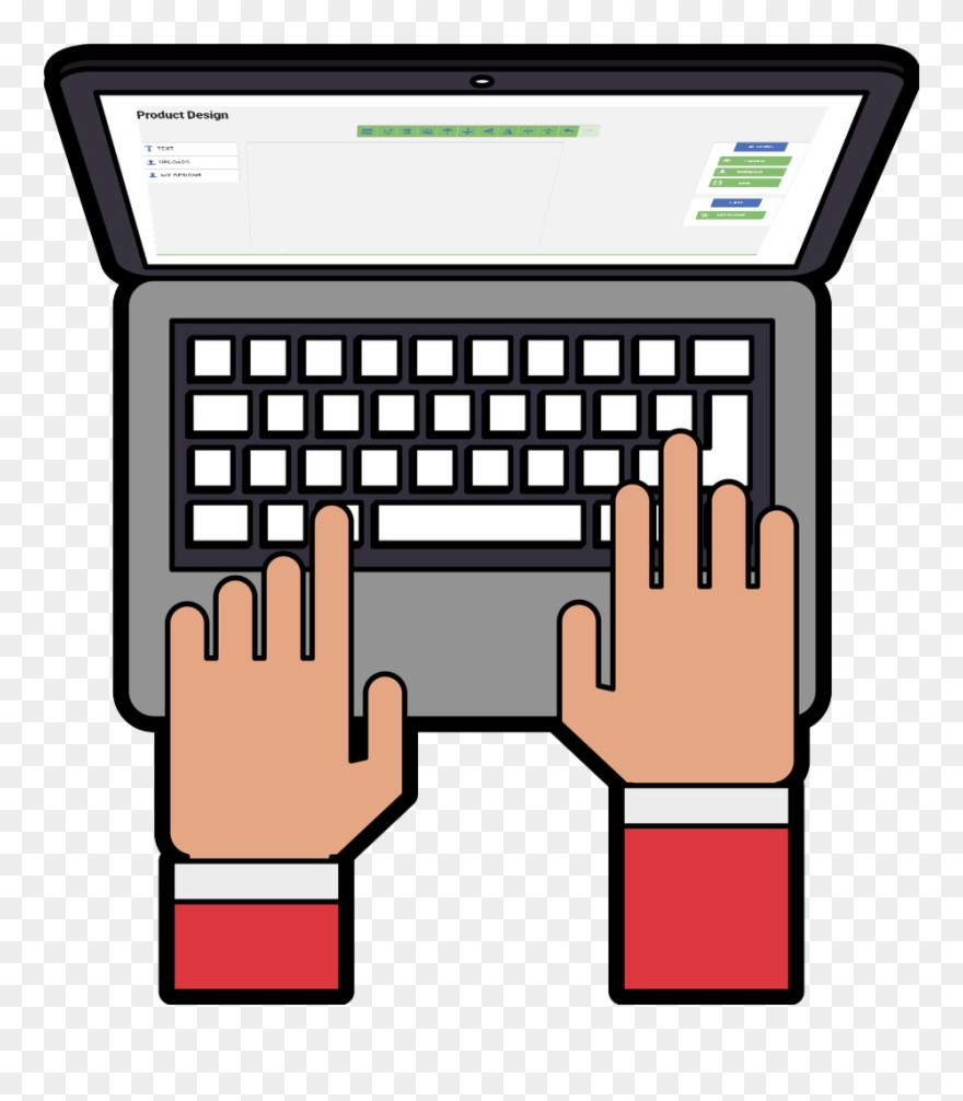 typing fingers clip art