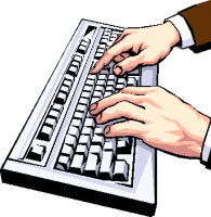 Keyboard Typing Clipart.