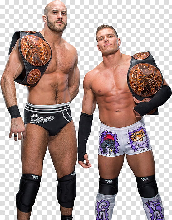 Cesaro and Tyson Kidd Tag Team Champions transparent.
