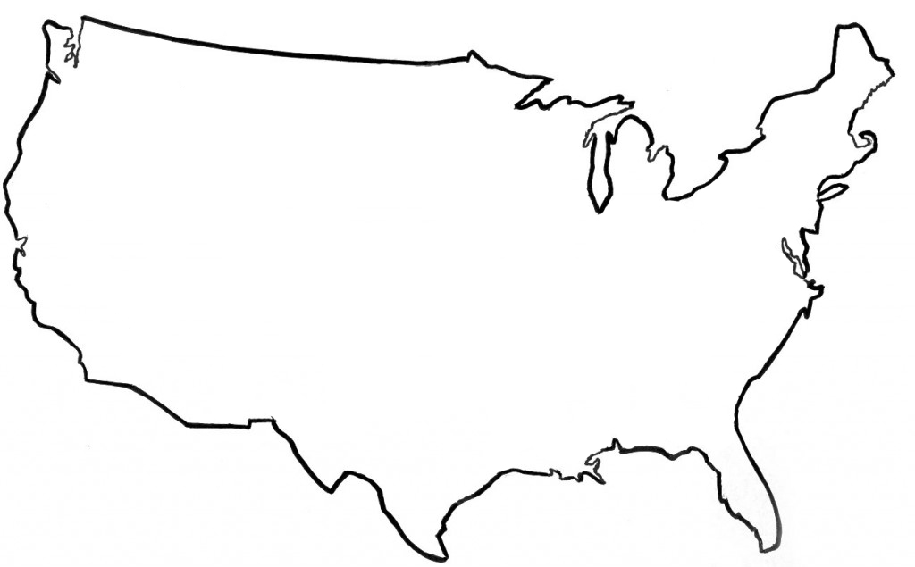 美国地图简笔画可爱图片
