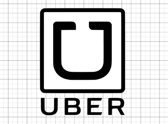 Window in Uber Driver Logo.