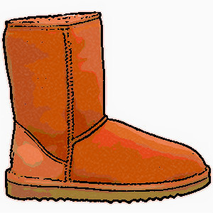 Collection of Uggs clipart.