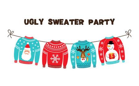 Border Clipart Ugly Christmas Sweater Clipart.