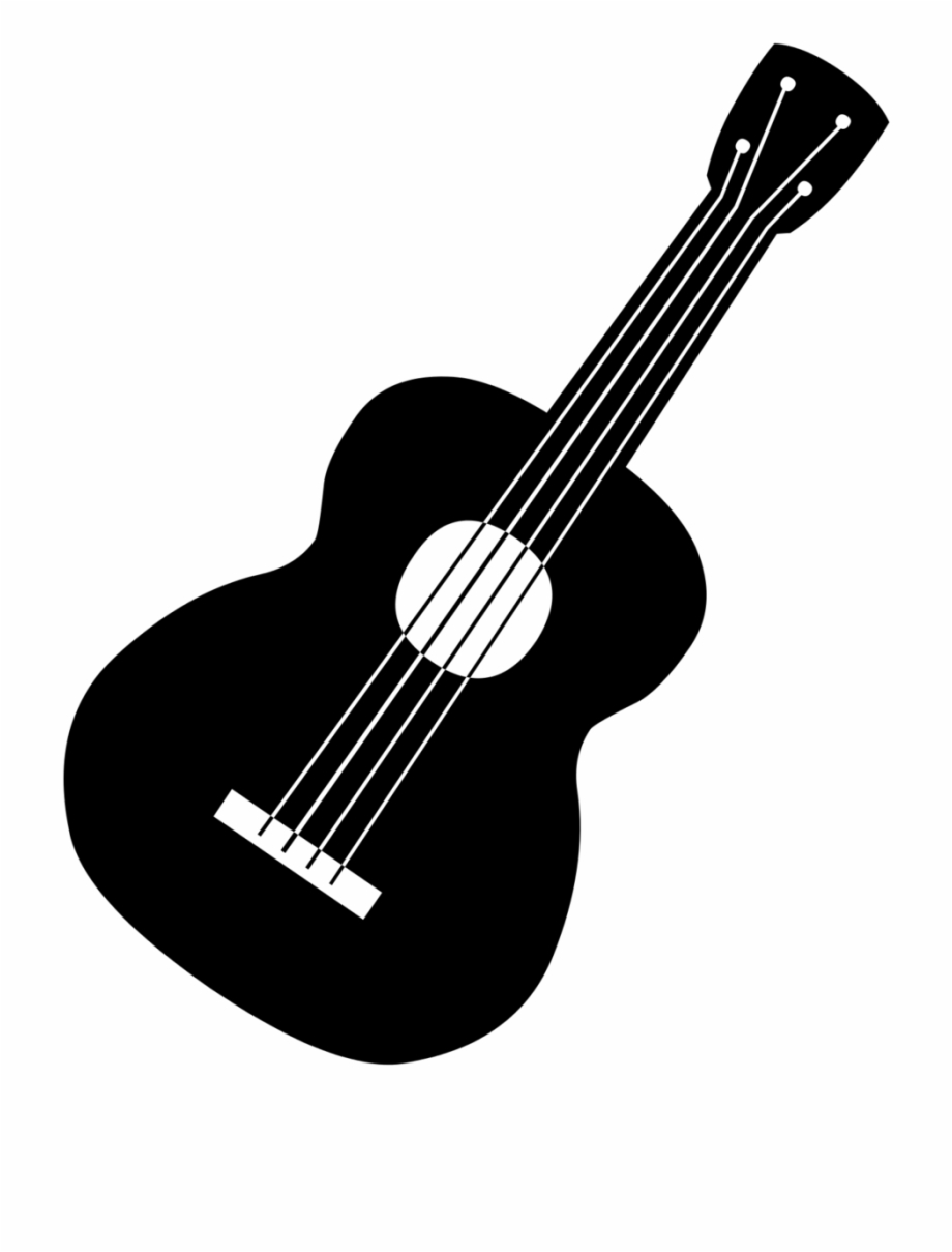 Acoustic Guitar Clipart Black And White.