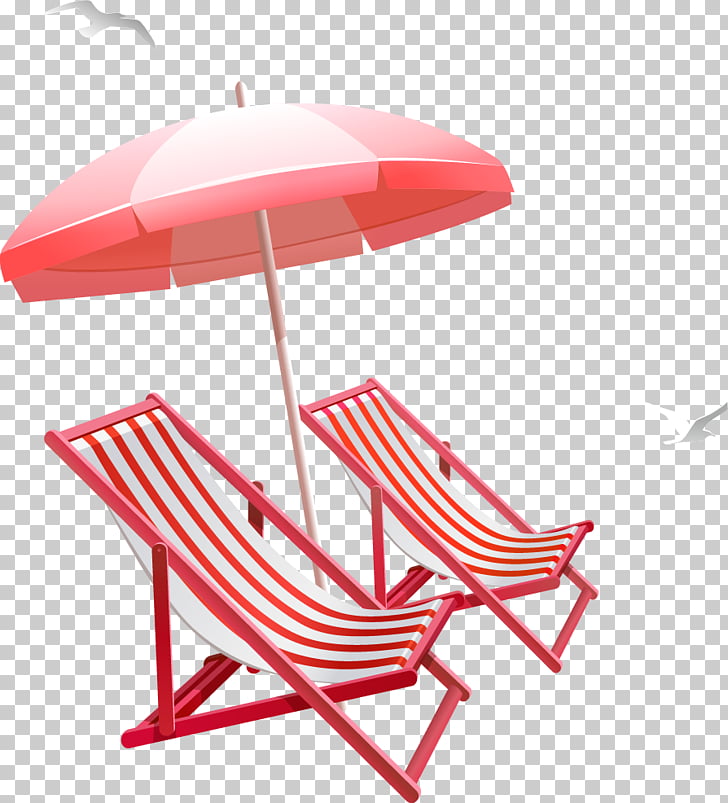 Table Umbrella Beach , Summer sun umbrella beach chair PNG.