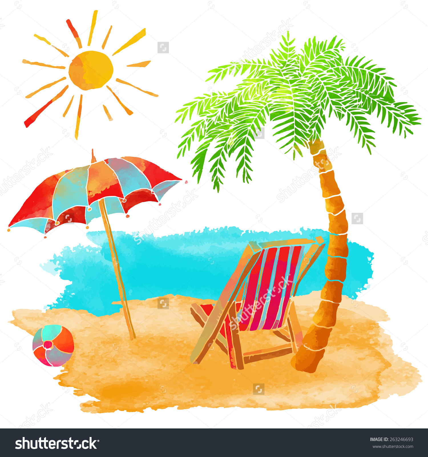 Umbrella palm clipart - Clipground