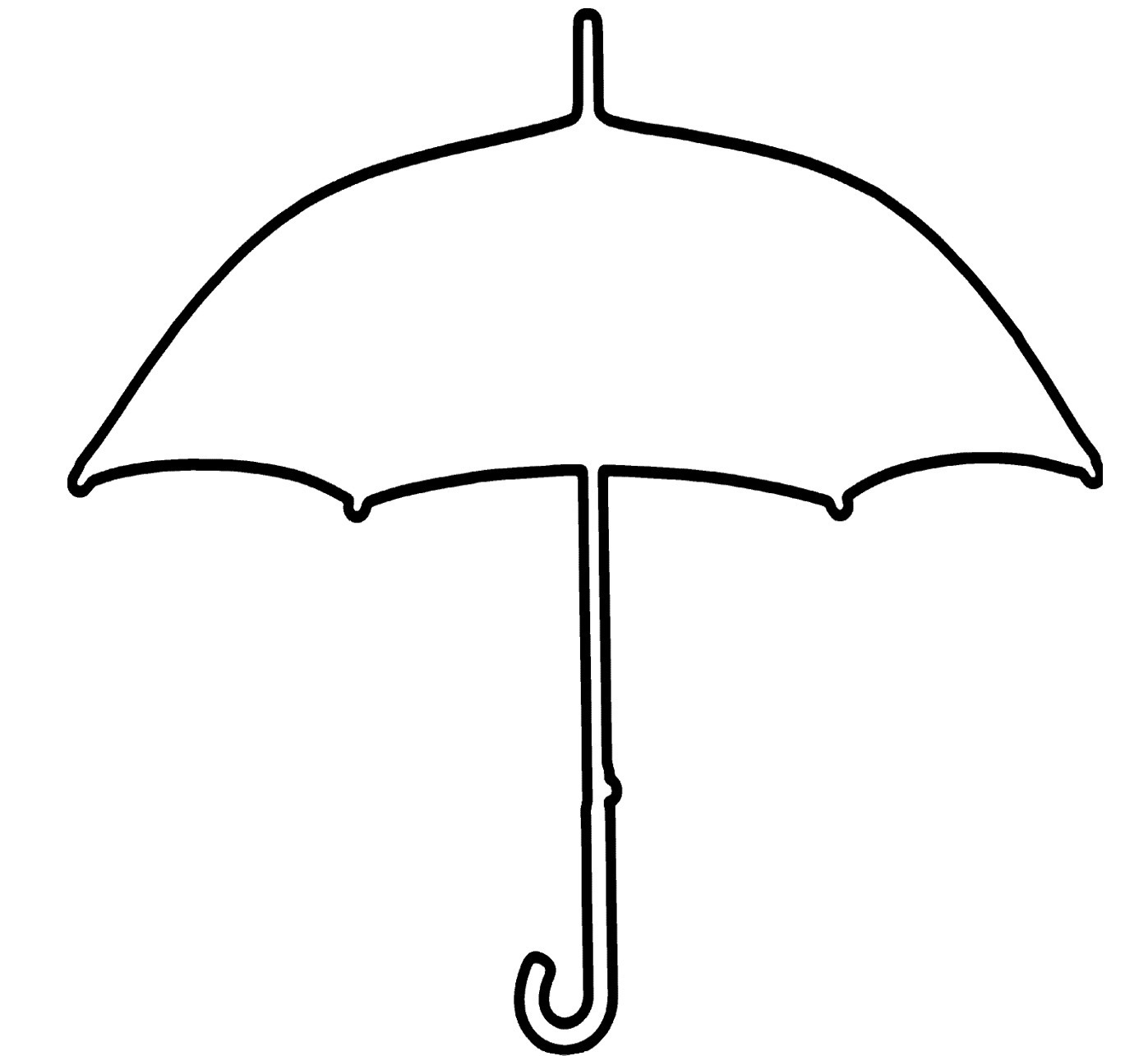 Upside Down Umbrella Clipart.