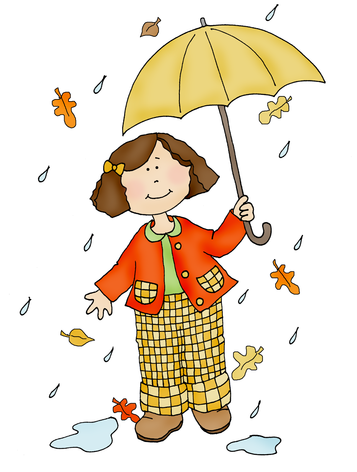 Autumn Rain Clipart.