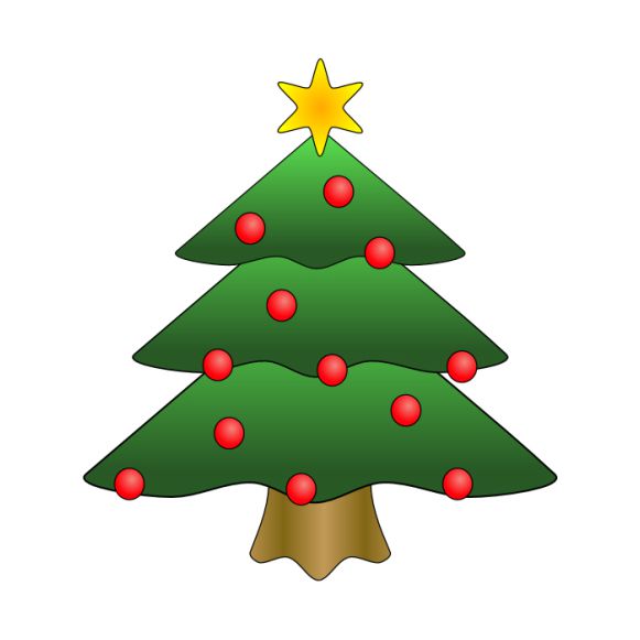 The Best Free Christmas Tree Clip Art Images.