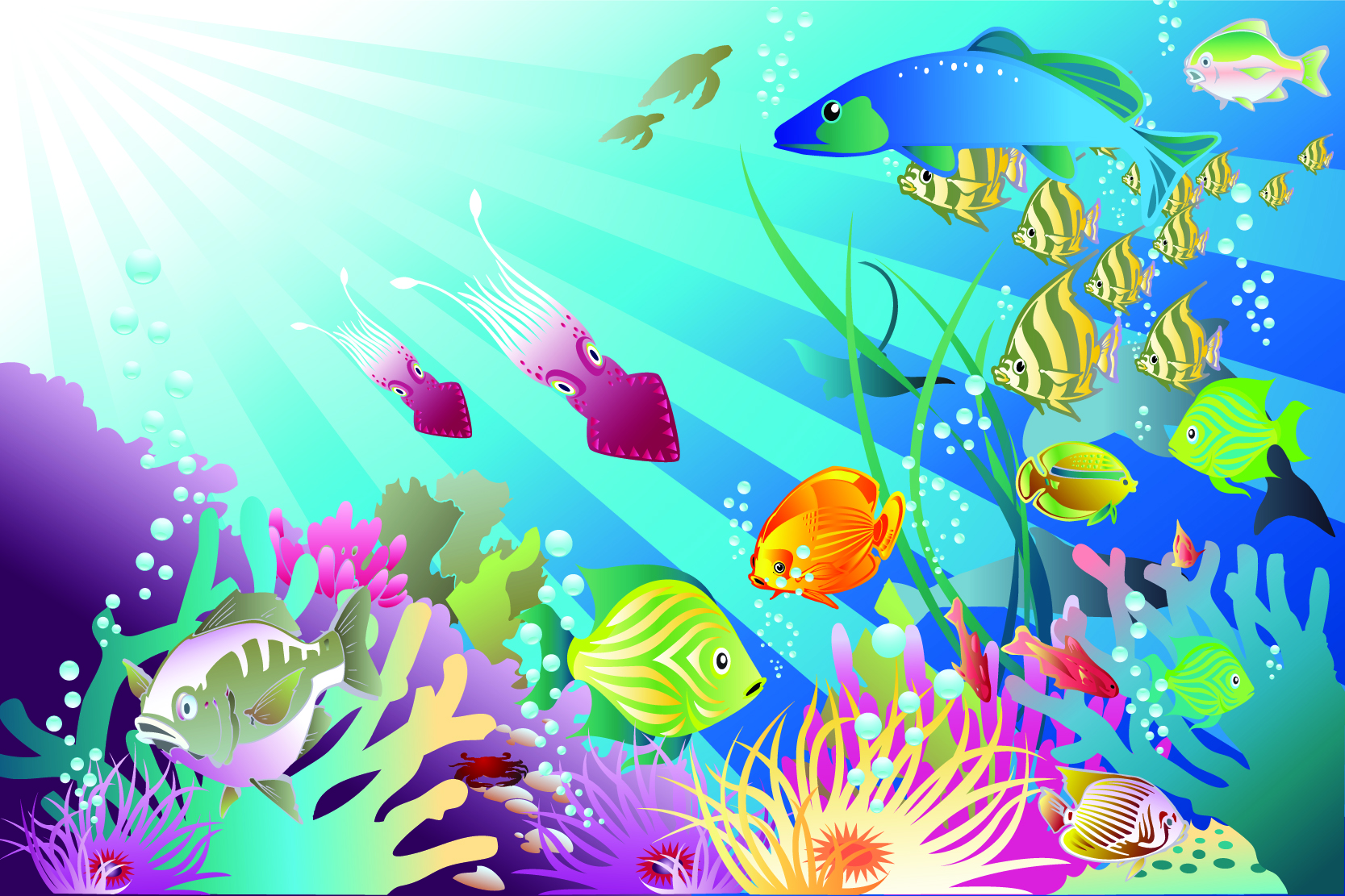 Underwater Ocean Clipart Clipground - Riset