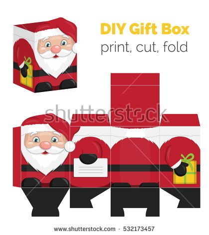 Unfolded Box Clipart.