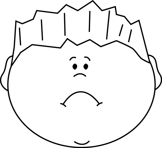 Free Black And White Sad Face, Download Free Clip Art, Free.