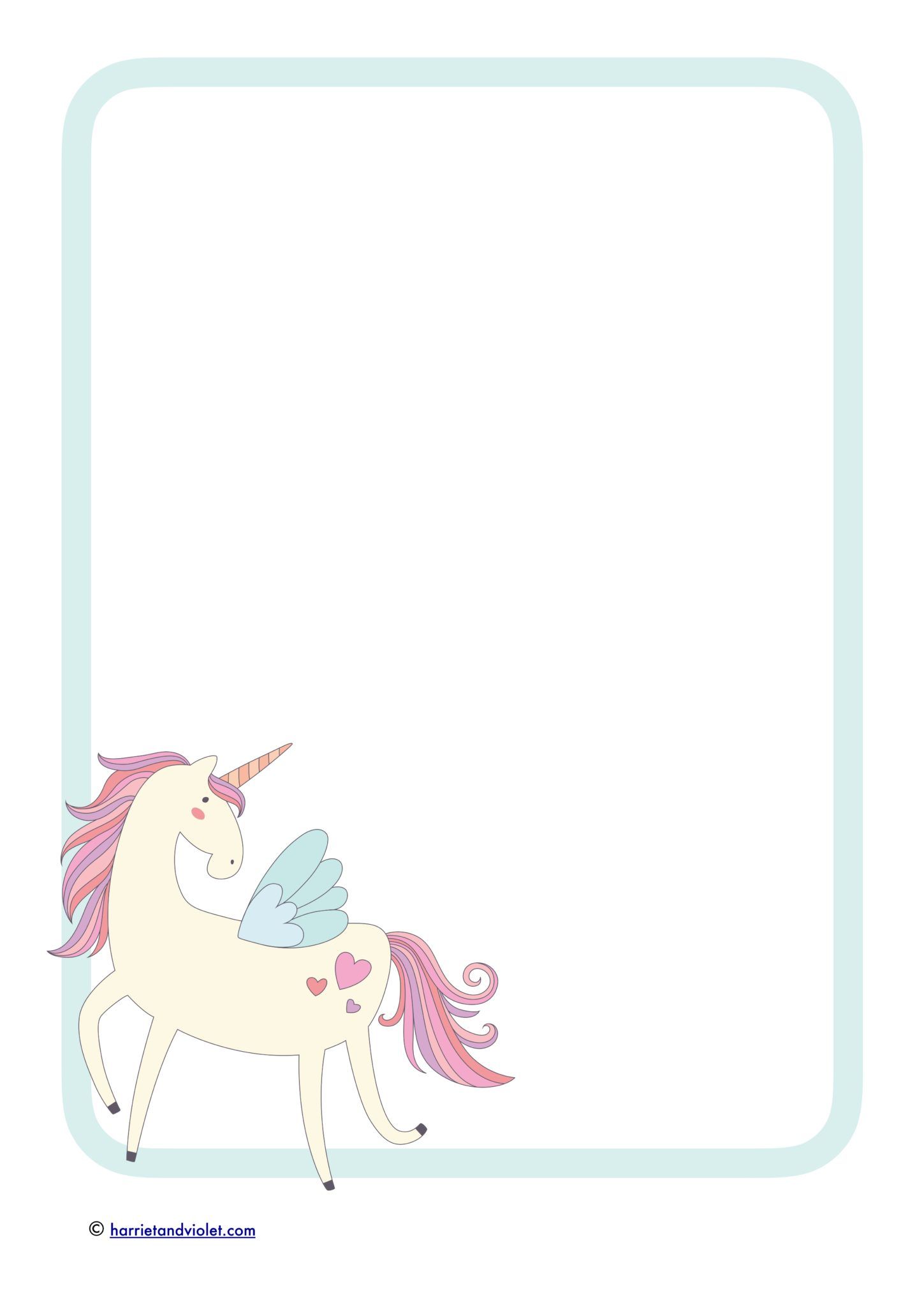 unicorn border clipart 10 free cliparts download images