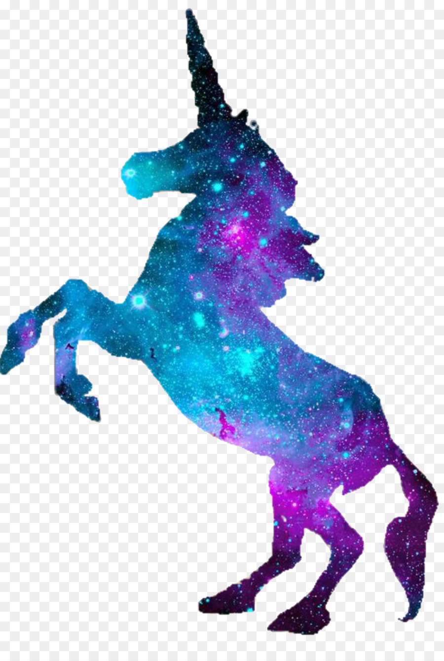 Purple Unicorn Silhouette.