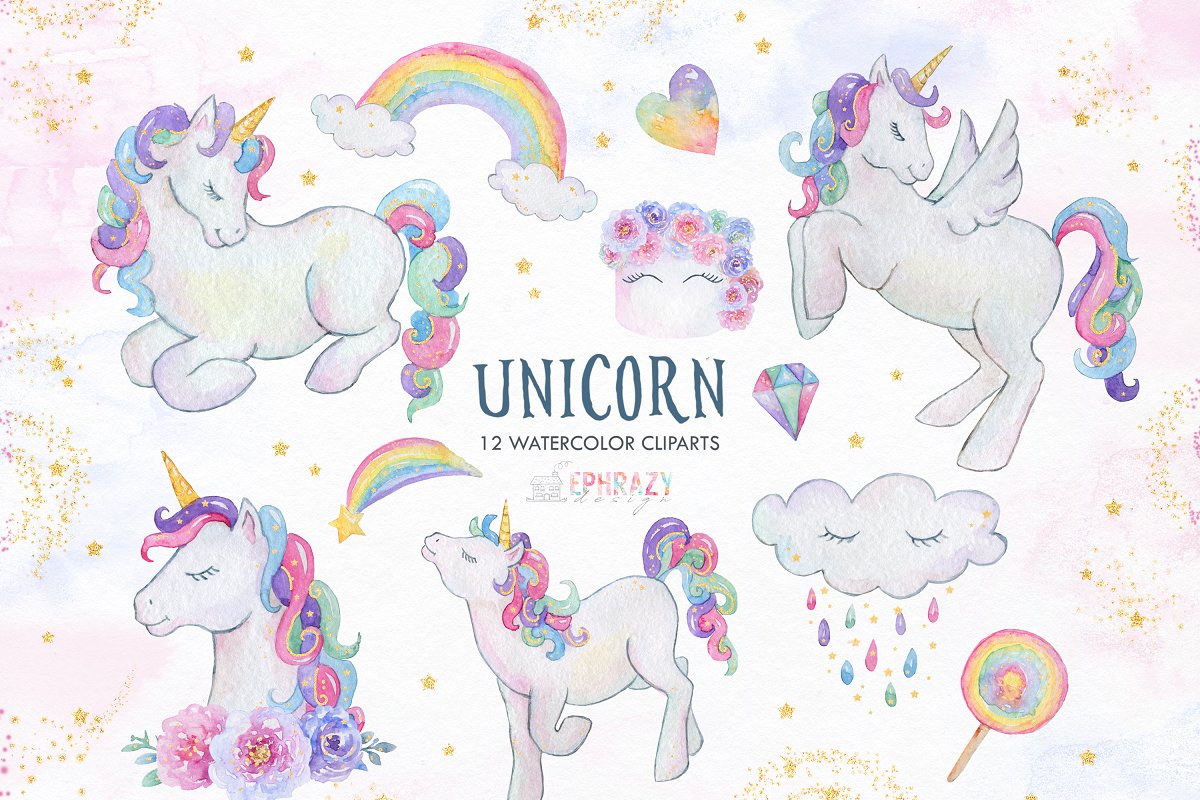 watercolor unicorn clipart 10 free Cliparts | Download images on