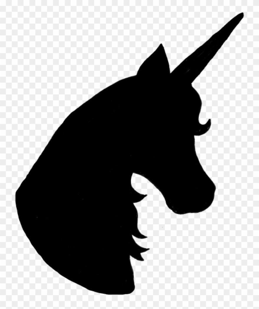 Unicorn Head Silhouette Clipart 10 Free Cliparts Download Images On