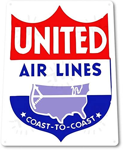 Amazon.com: SRongmao United Airlines Retro Logo Jet Airplane.
